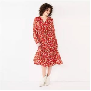 Draper James Tiered Midi Dress